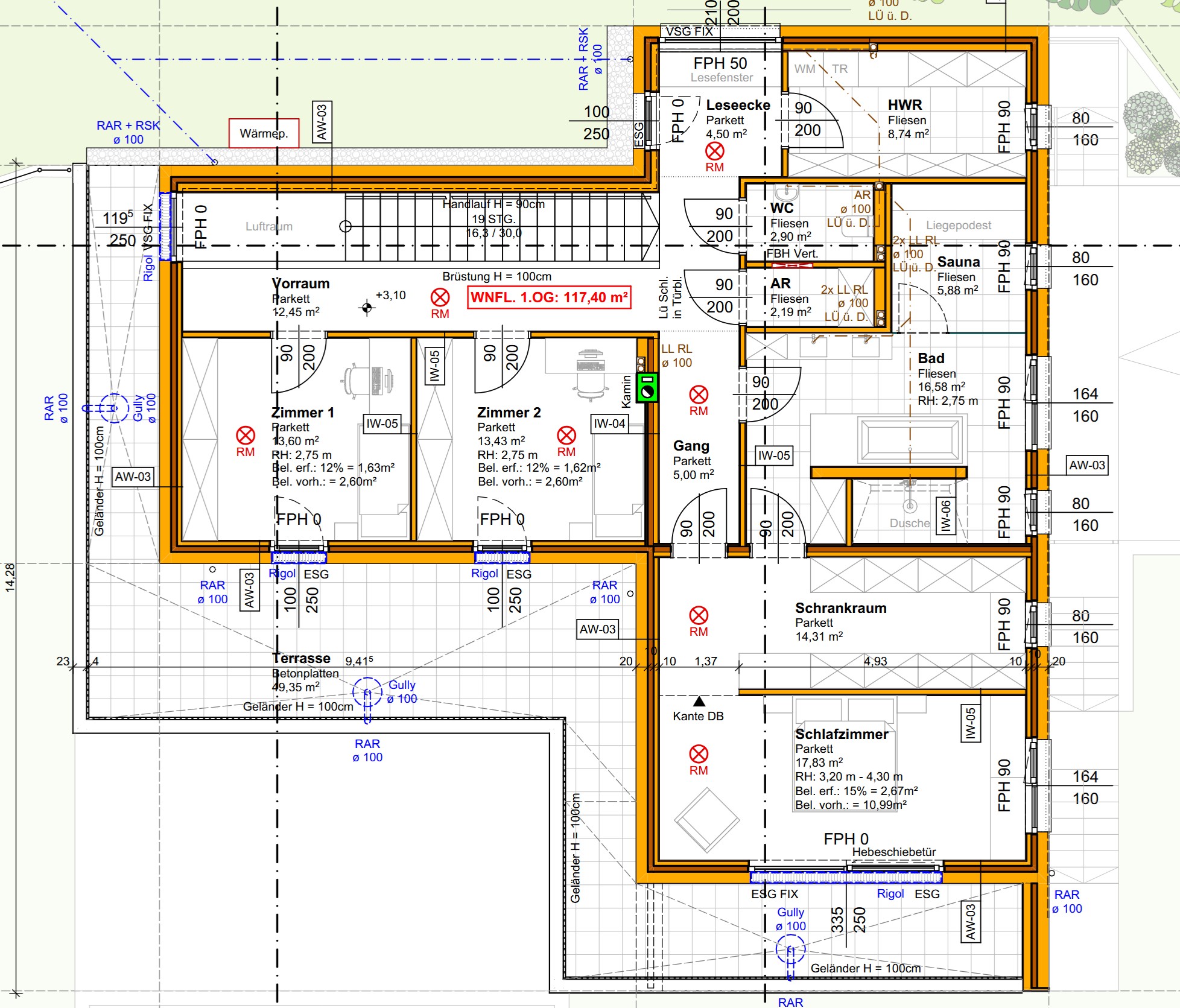 Grundriss Obergeschoss